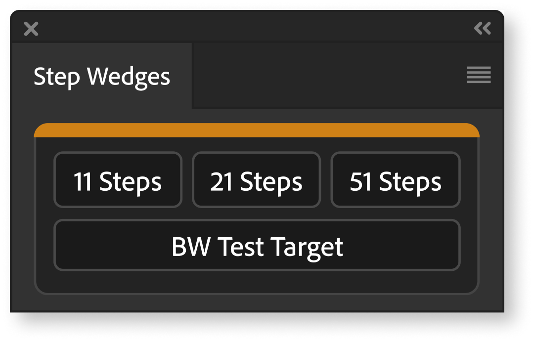 Black And White Printing Process Gray Scale Step Wedges