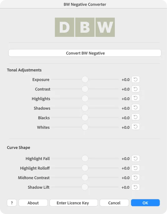 Black and White Film Negative Converter for Lightroom Classic